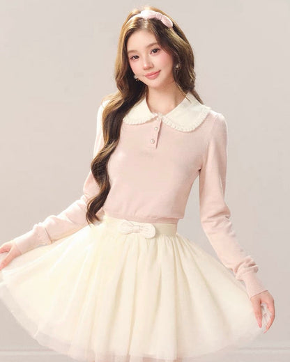Perl mood like pink tops KS1334