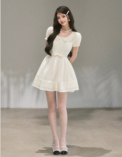 ribbon waist high-end one-piece KS1301