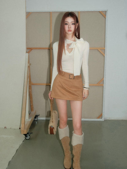 ribbon point ivory tops KS1214