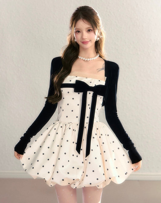 dot balloon one-piece KS1281