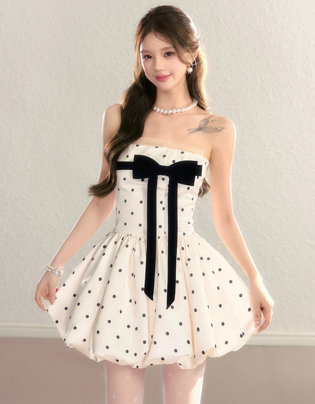 dot balloon one-piece KS1281