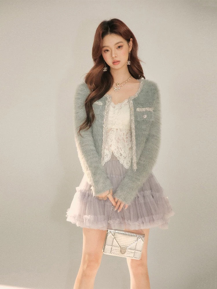 line bijou cardigan jacket KS1207