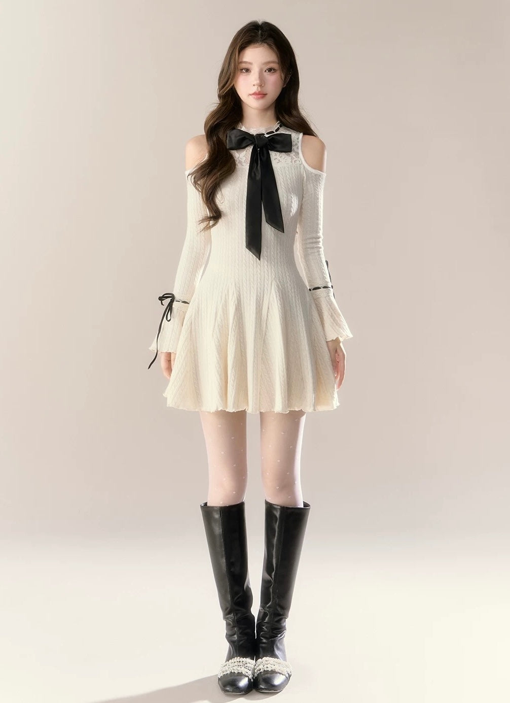 ribbon point one-piece KS1219