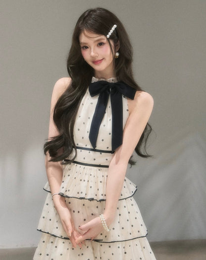 dot high-end line long one-piece KS1295