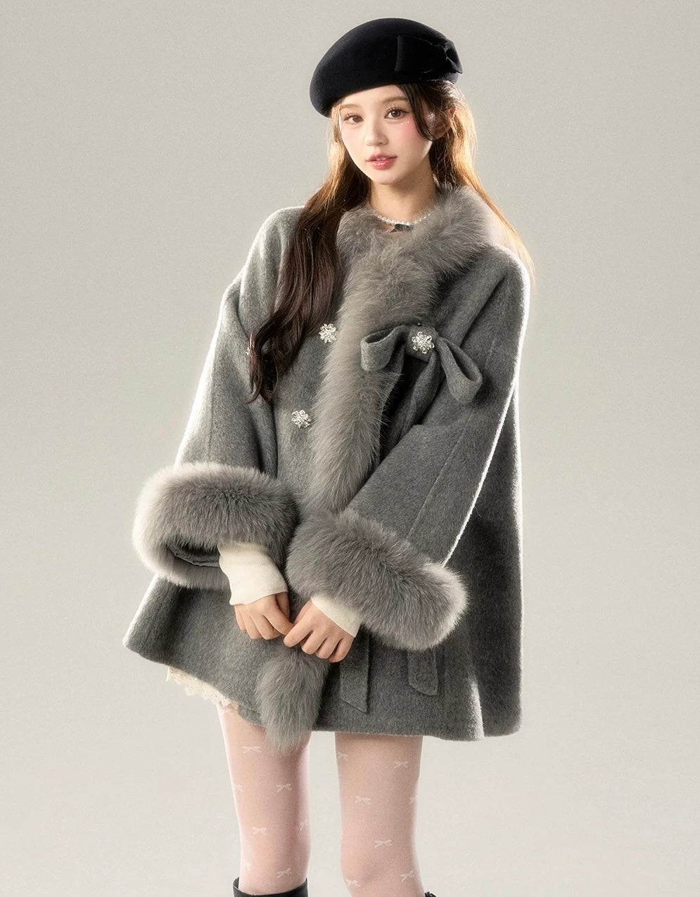 high-end far point bell coat KS1232