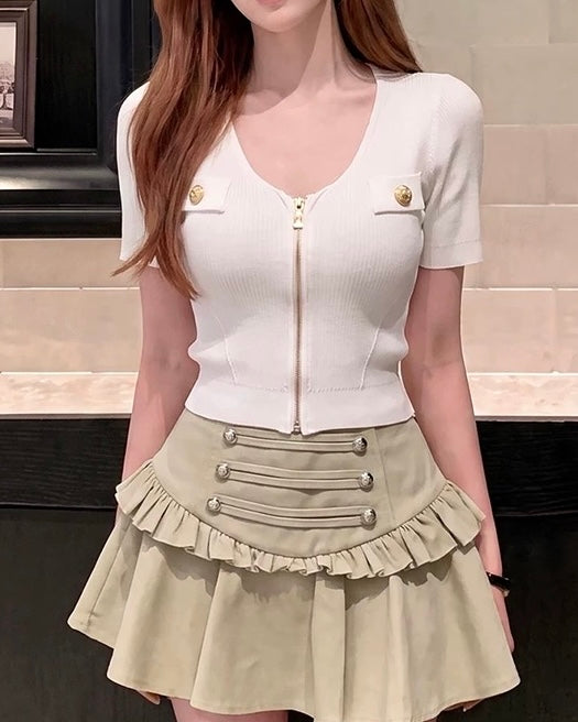 botann point white tops KS1317