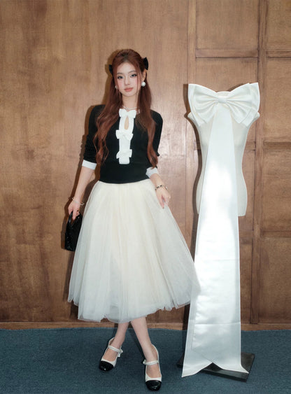 high-end ribbon tops KS1216