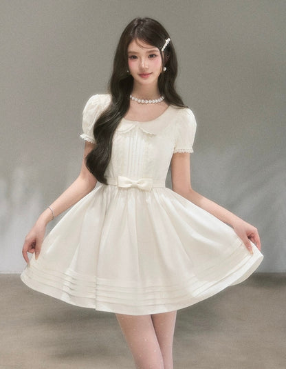ribbon waist high-end one-piece KS1301