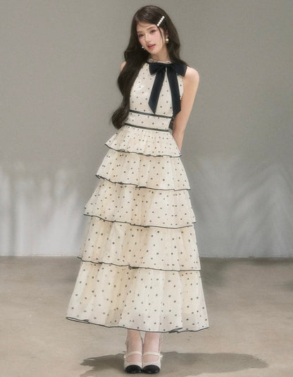 dot high-end line long one-piece KS1295