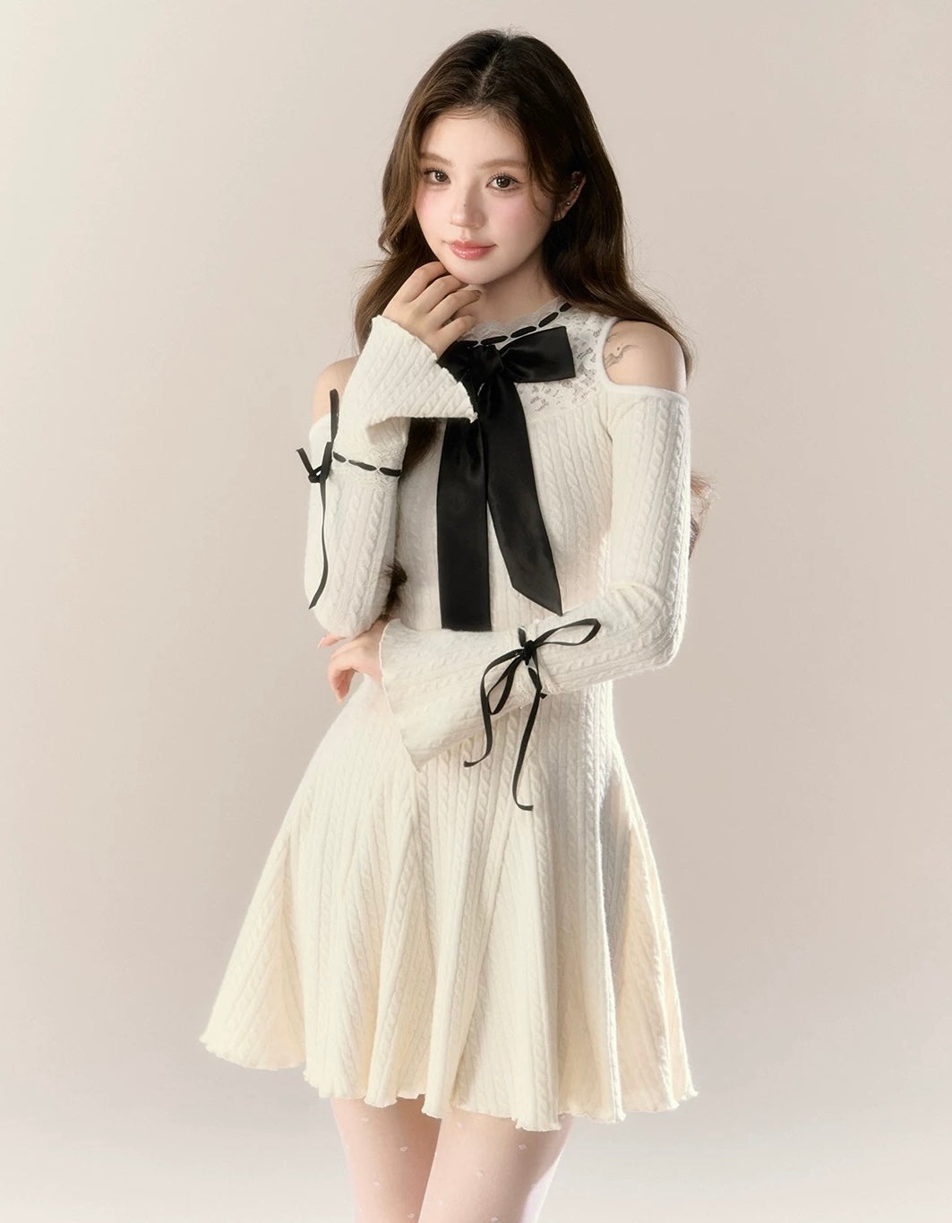 ribbon point one-piece KS1219