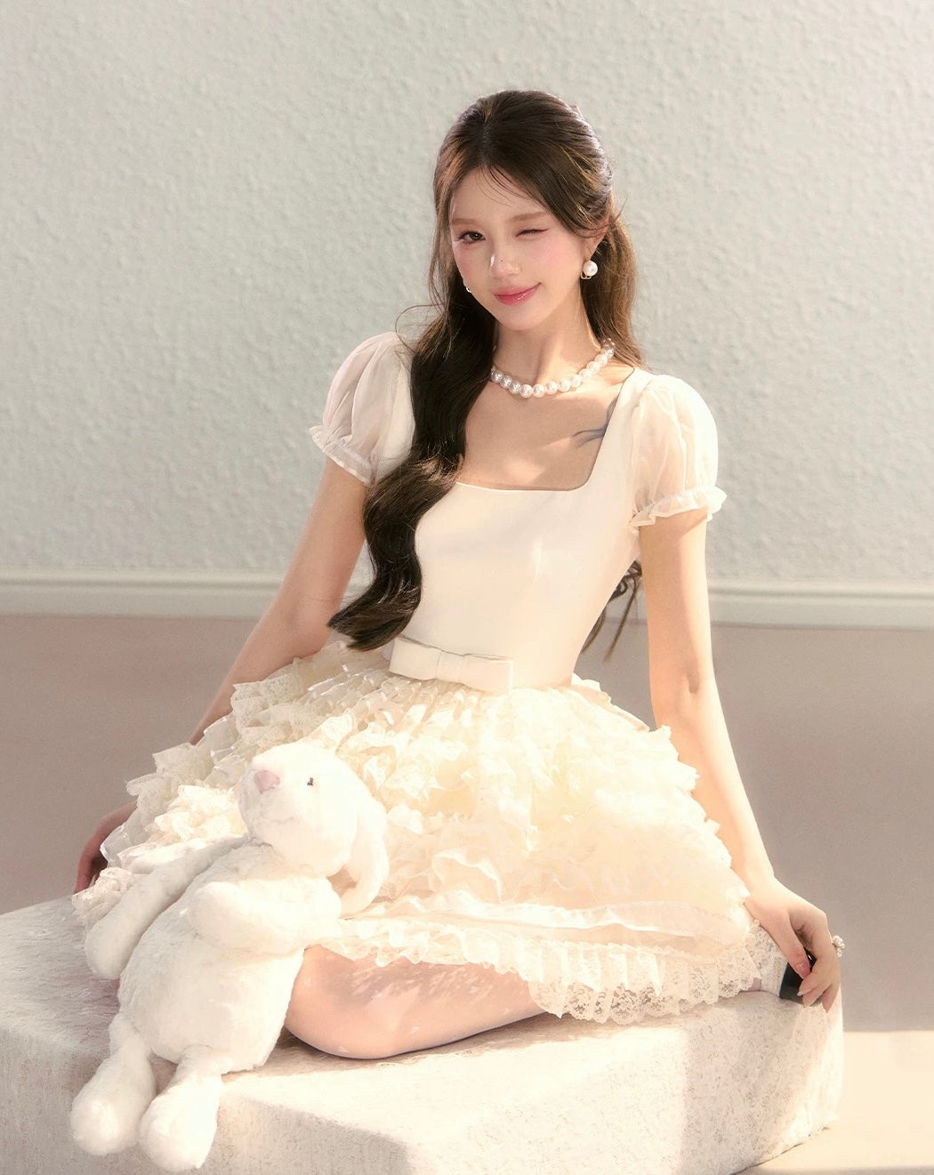 frill mood luxury one-piece KS1283