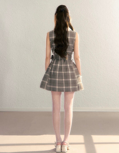 check girly one-piece KS1286