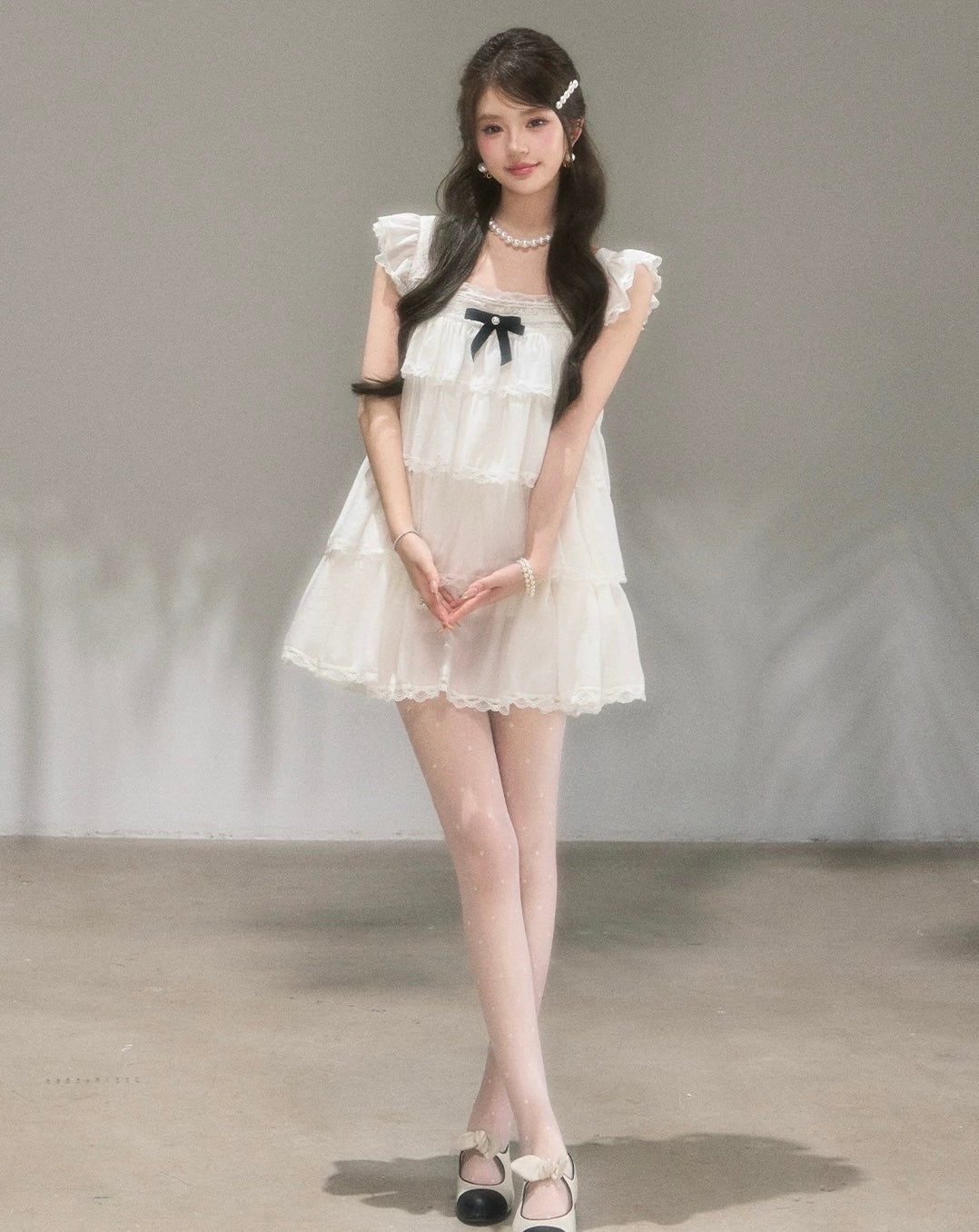 frill volume one-piece KS1293