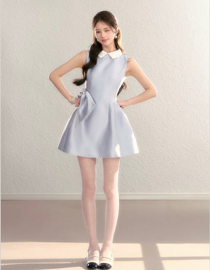 light blue ribbon one-piece KS1303