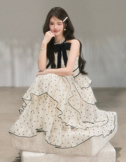 dot high-end line long one-piece KS1295