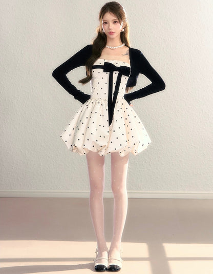 dot balloon one-piece KS1281