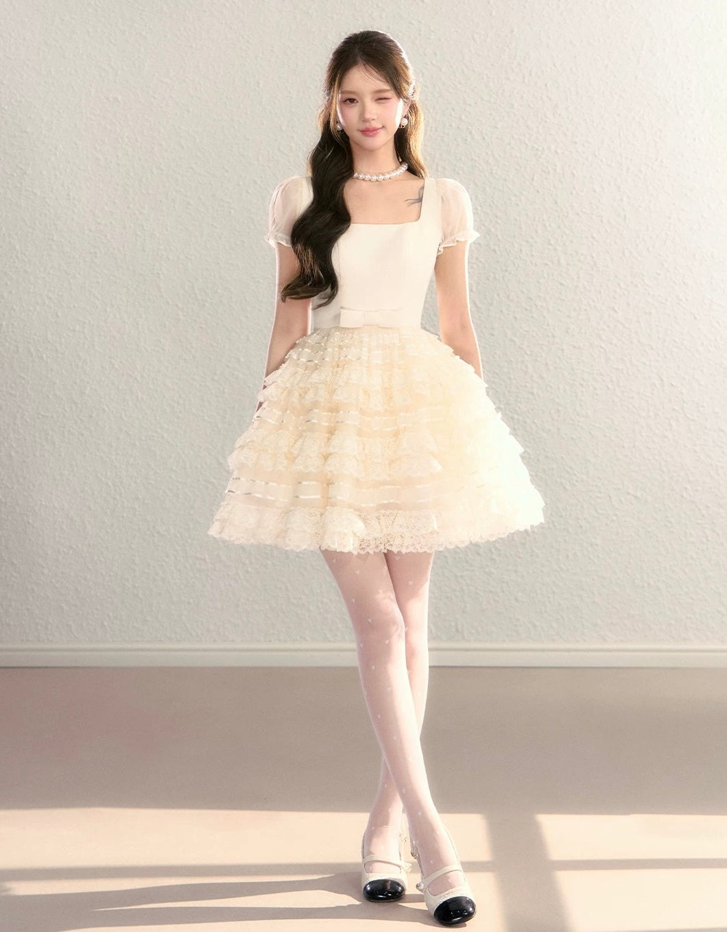frill mood luxury one-piece KS1283