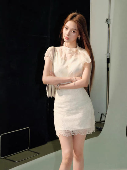 luxury see-through mood tops & skirt KS1309