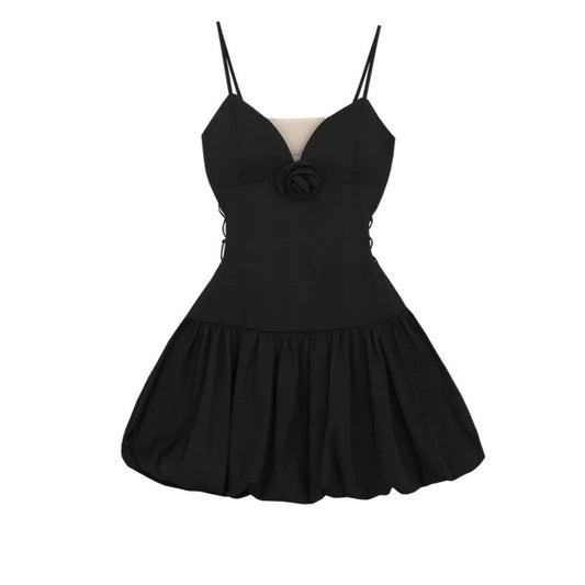 black center point balloon one-piece KS1113